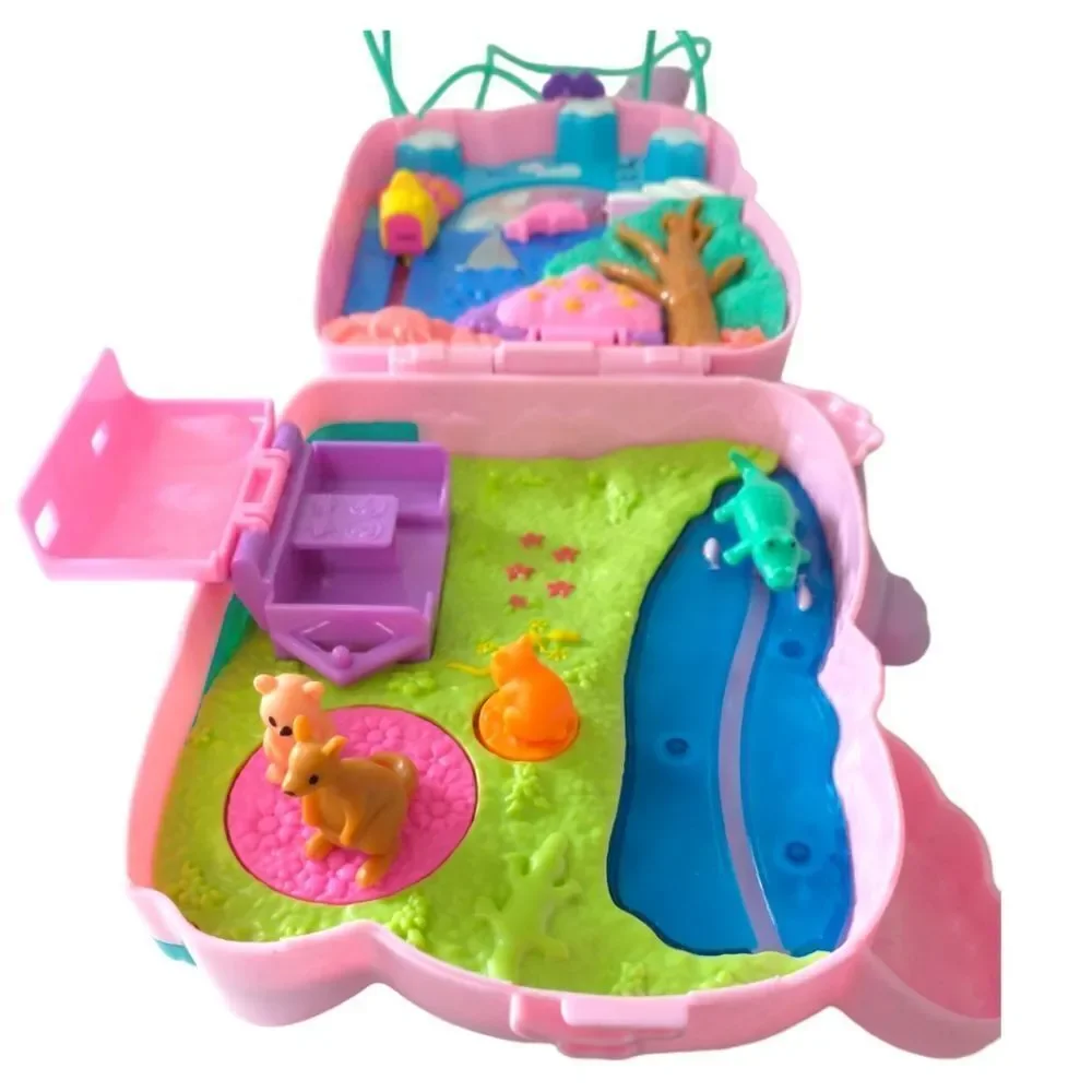 ‎Polly Pocket Koala Adventures Playset Crossbody Pink Missing Pieces Mattel.